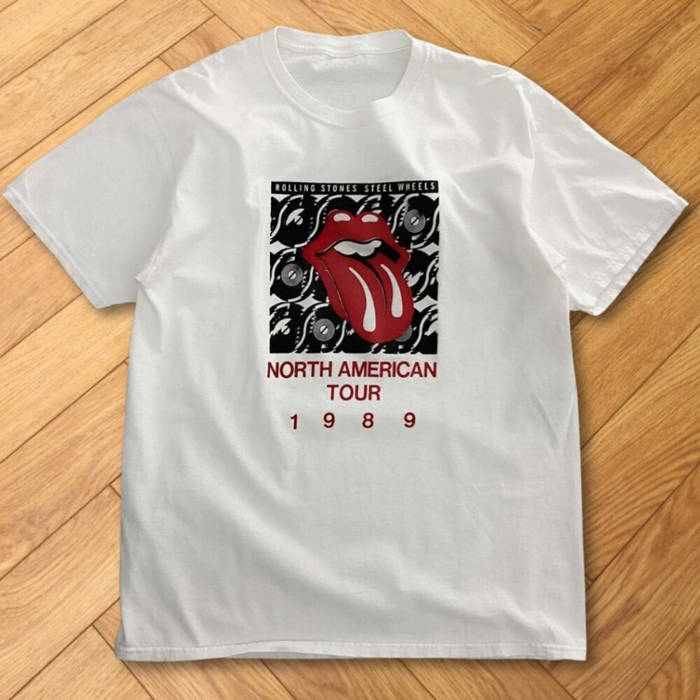 Rolling Stones North American 1989 Graphic Tee Rock Aesthetic